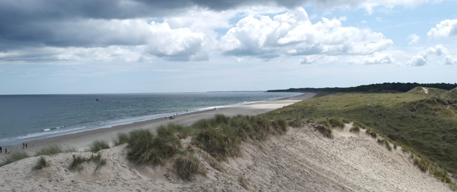 Auf dem Bild sieht man den berühmten Strand von Curracloe in der Grafschaft Wexford in Irland.